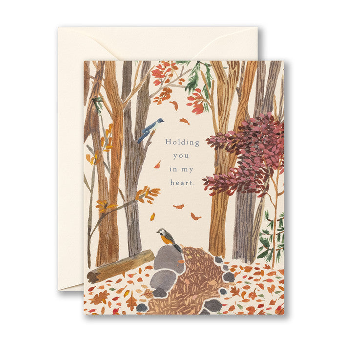 Holding You In My Heart... Sympathy Card