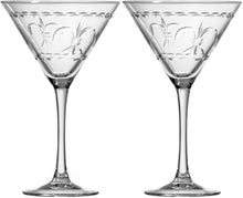 Load image into Gallery viewer, Fleur De LIs Martini Glass
