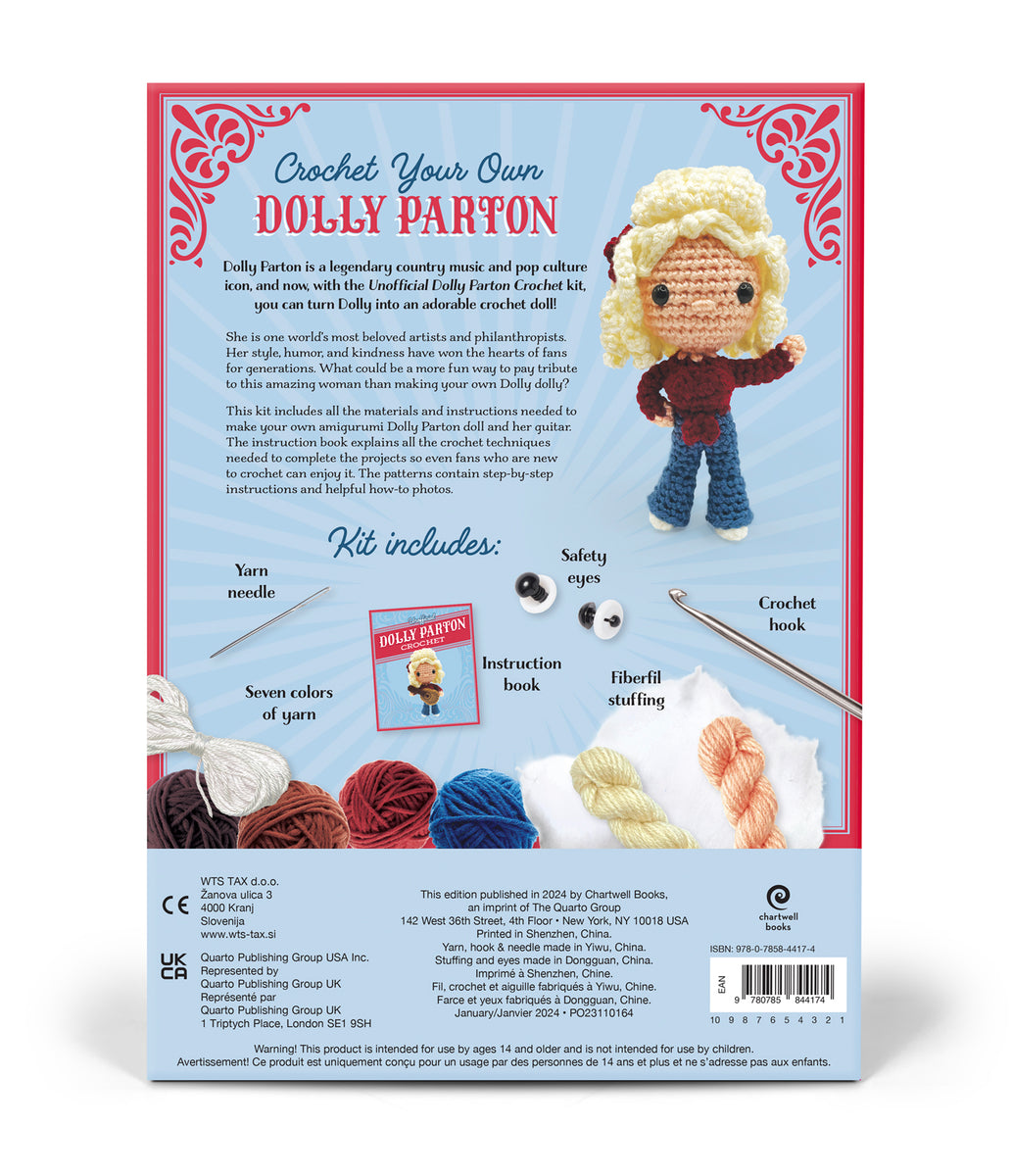 The Unofficial Dolly Parton Crochet Kit Work the Metal