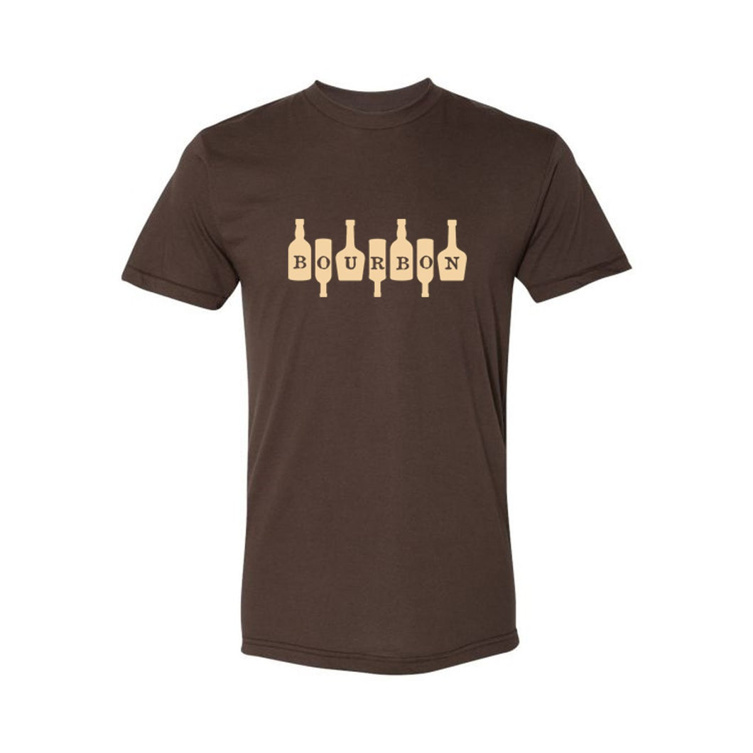 Bourbon Bottles Men's/Unisex T-Shirt