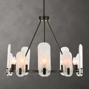 Ellipse Light Fixture, 10 Bulb Chandelier