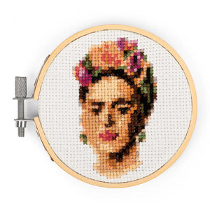 Mini Cross Stick Embroidery Kit: Frida Kahlo