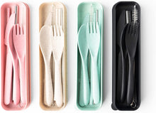 Load image into Gallery viewer, On the Go Wheat Straw Utensil Set, 4 Styles
