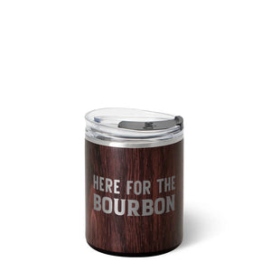 Swig Life: Here for the Bourbon 12oz Lowball Tumbler