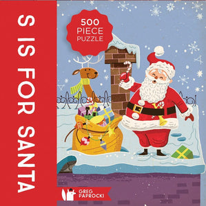 S is for Santa 500 Piece Puzzle