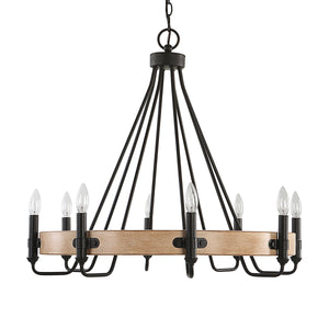 Deschutes Light Fixture, 8 Light Chandelier