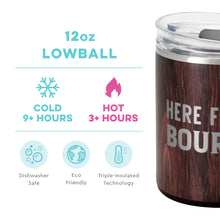 Load image into Gallery viewer, Swig Life: Here for the Bourbon 12oz Lowball Tumbler
