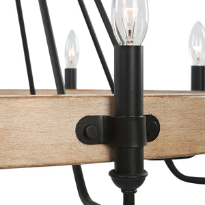 Deschutes Light Fixture, 8 Light Chandelier