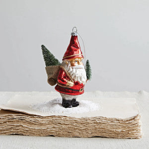 Garden Santa Ornament