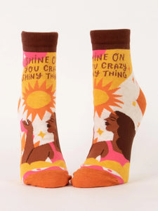 Shine On Womens Ankle Socks