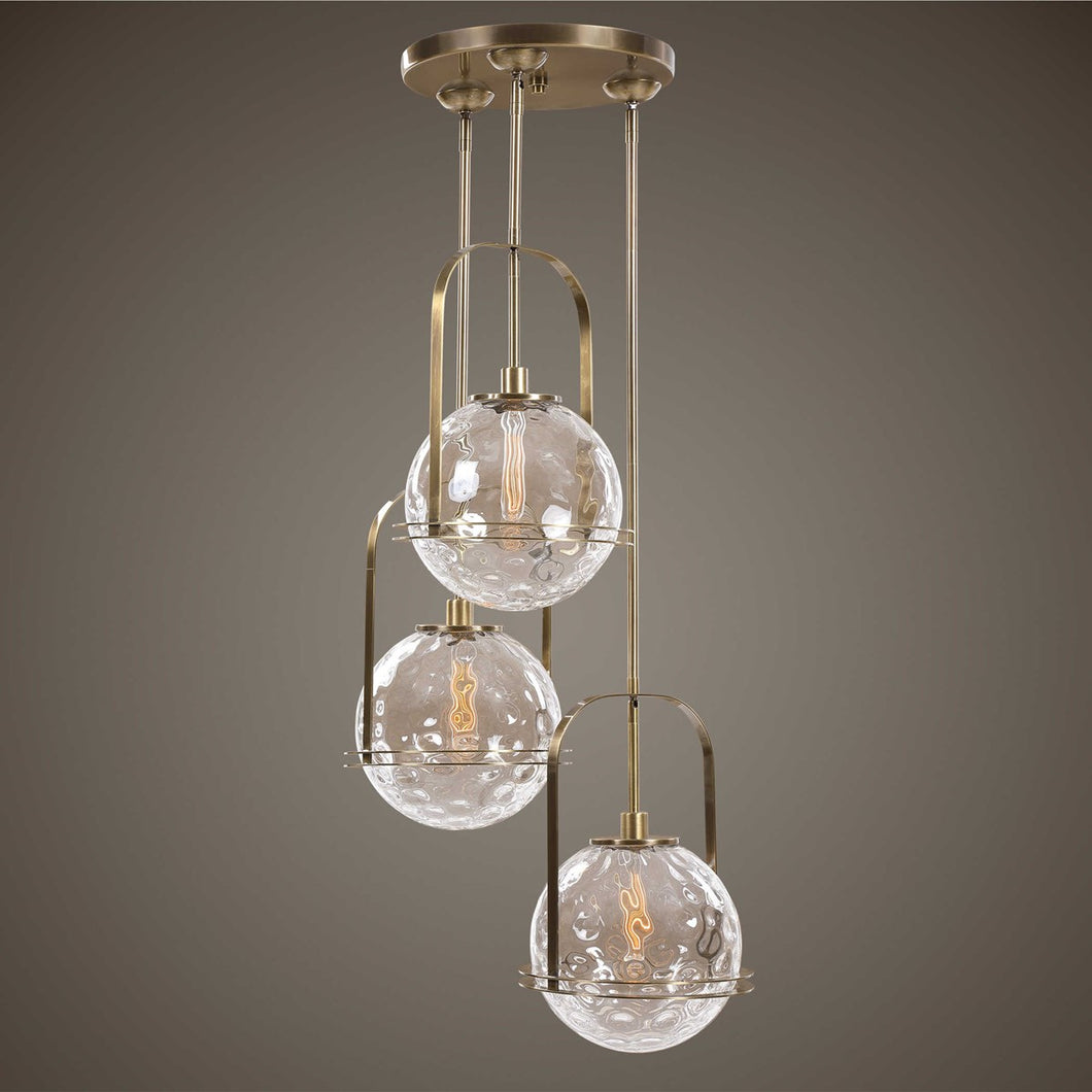 Mimas Light Fixture, 3 Bulb Cluster Pendant