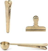 Load image into Gallery viewer, Brass Kitchen Clip Set
