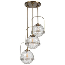 Load image into Gallery viewer, Mimas Light Fixture, 3 Bulb Cluster Pendant
