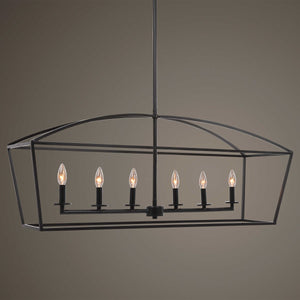 Clayton Light Fixture, 6 Light Chandelier