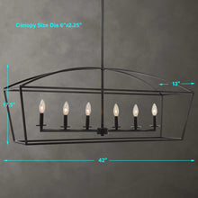 Load image into Gallery viewer, Clayton Light Fixture, 6 Light Chandelier
