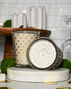 Champagne Hobnail Candle
