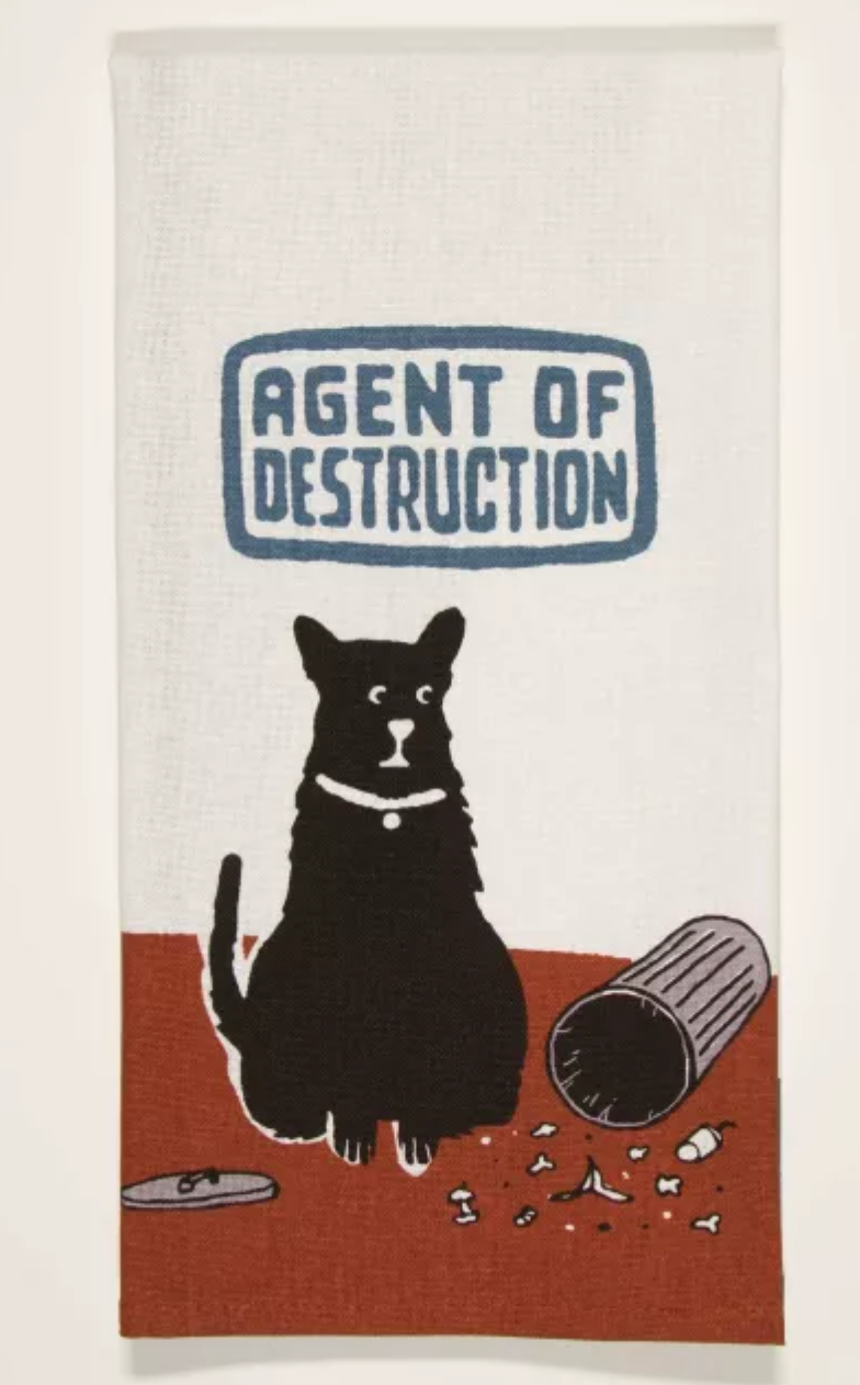 Agent of Destruction Dish Towel