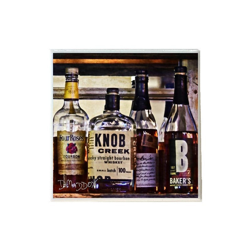 Bourbon Bottles at Butchertown Knob Coaster