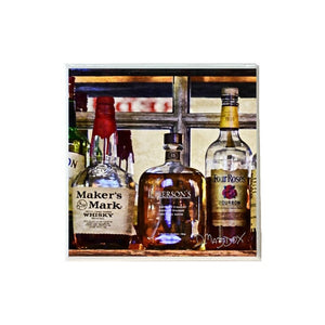 Bourbon Bottles at Butchertown Makers Coaster