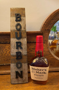 Bourbon Barrel Stave Sign