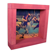 Load image into Gallery viewer, Derby Pink Jockey Deco Shadowbox Art
