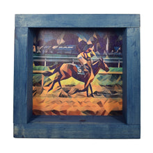 Load image into Gallery viewer, Derby Horse Trot Deco Shadowbox Art
