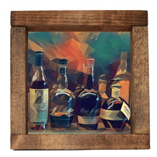 Load image into Gallery viewer, Bourbon Bottles Top Shelf Deco Shadowbox Art
