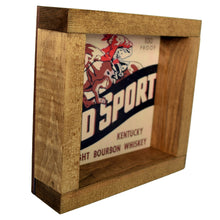 Load image into Gallery viewer, Derby Vintage Old Sport Bourbon Shadowbox Art
