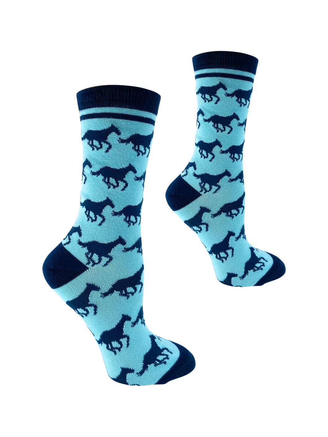 Horses in Blue and Navy