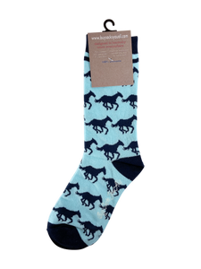 Horses in Blue and Navy
