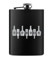 Load image into Gallery viewer, Bourbon on Bottles Flask
