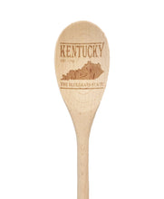 Load image into Gallery viewer, Kentucky Bluegrass Wooden Spoon
