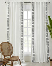 Load image into Gallery viewer, Gramercy Embroidery Curtain - Ivory
