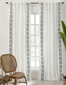 Gramercy Embroidery Curtain - Ivory